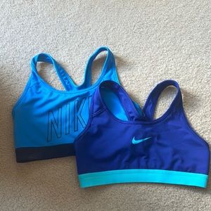 2 NIKE sports bra, worn once.